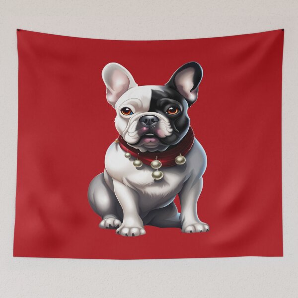 Item preview, black & white french bulldog on  designed and sold by Kamoufleur.