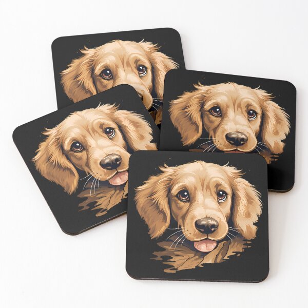Item preview, “Adorable Golden Retriever” designed and sold by Art-Vortex-fr.