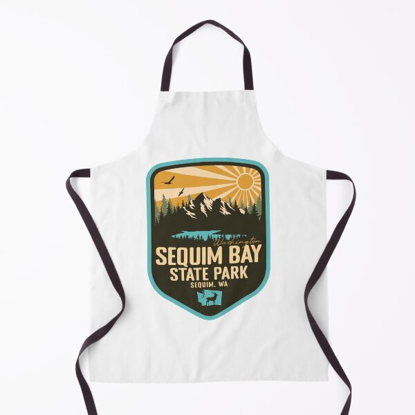 Item preview, Sequim Bay State Park Washington - WA Retro Badge Forest and Wilderness  designed and sold by mountainfad.