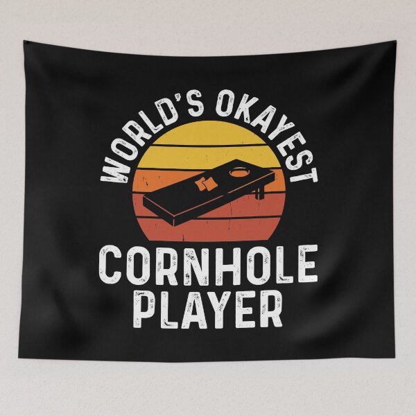 Item preview, World's Okayest Cornhole Player - Funny Baggo Bean Bag Toss Game Cornhole Retro designed and sold by naworas.