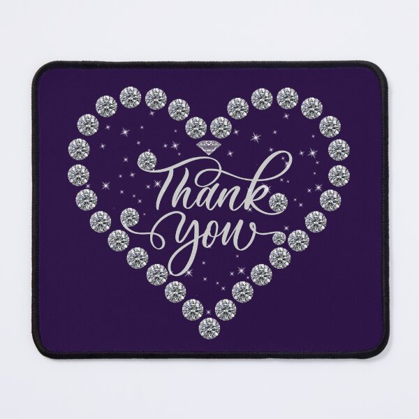 Item preview, Thank you with diamonds heart designed and sold by Rbnano.