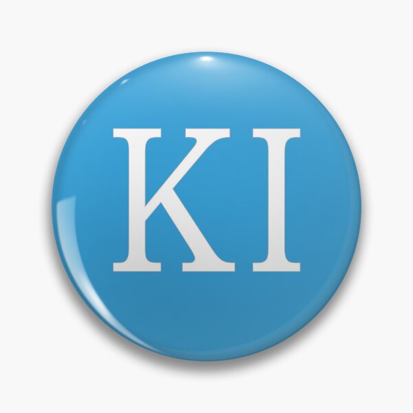 Item preview, KI Initials Monogram Elegant White Letters designed and sold by Jeallan Designs.