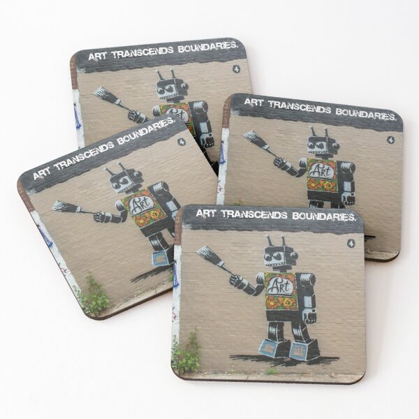 Item preview, Robot Stencil Graffiti designed and sold by Bomax121.