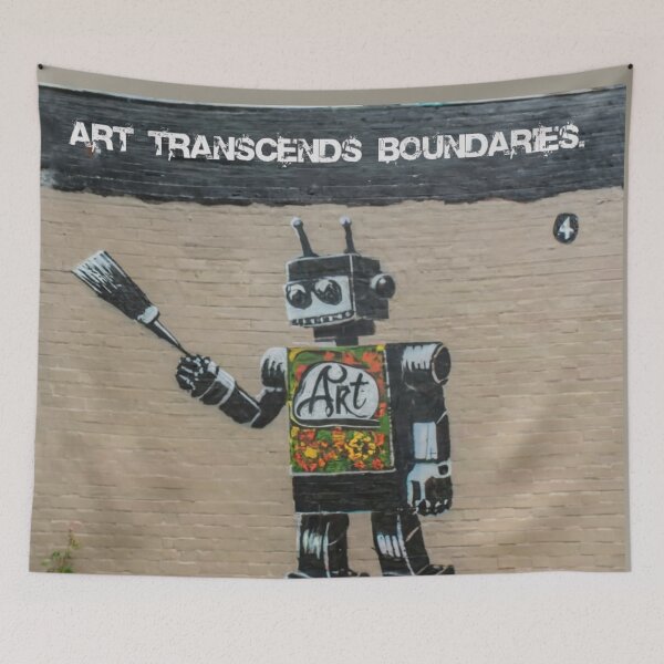 Item preview, Robot Stencil Graffiti designed and sold by Bomax121.