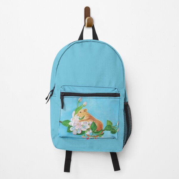 Item preview, Common Dormouse (Muscardinus avellanarius) Climbing on a Blooming Branch Illustration designed and sold by Julia Doria.