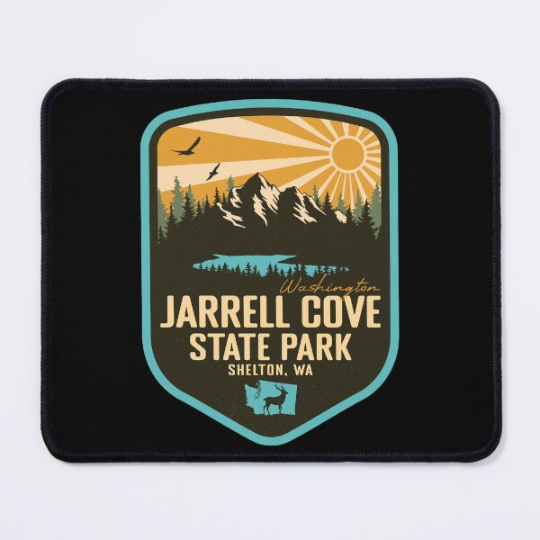 Item preview, Jarrell Cove State Park Washington - WA Retro Badge Forest and Wilderness  designed and sold by mountainfad.