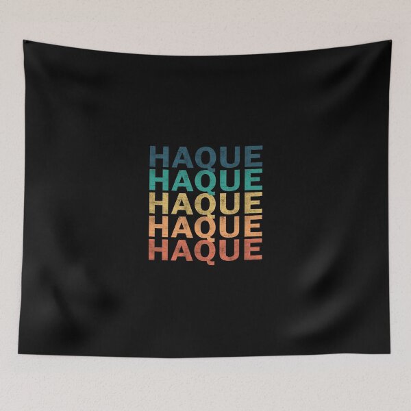 Item preview, Haque Name - Haque Vintage Retro Proud Name designed and sold by LeonorBialasz.