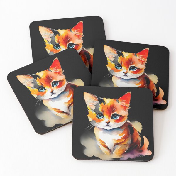 Item preview, Cute Cat Calico Kitten Being Mischievous designed and sold by medbouk1.