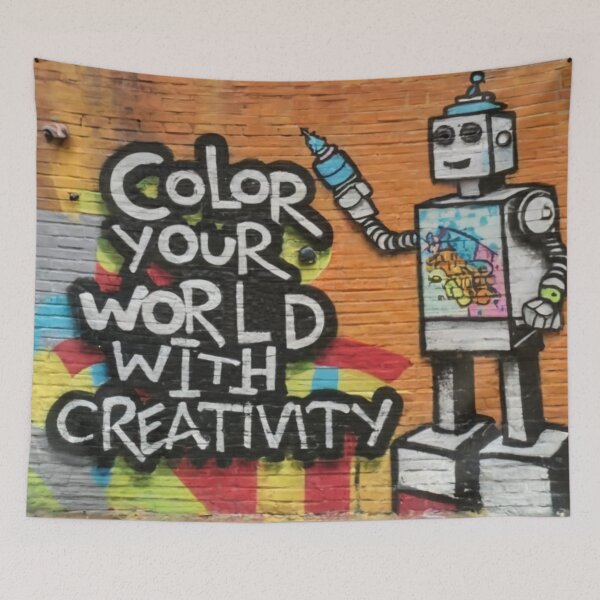 Item preview, Robot Stencil Graffiti designed and sold by Bomax121.