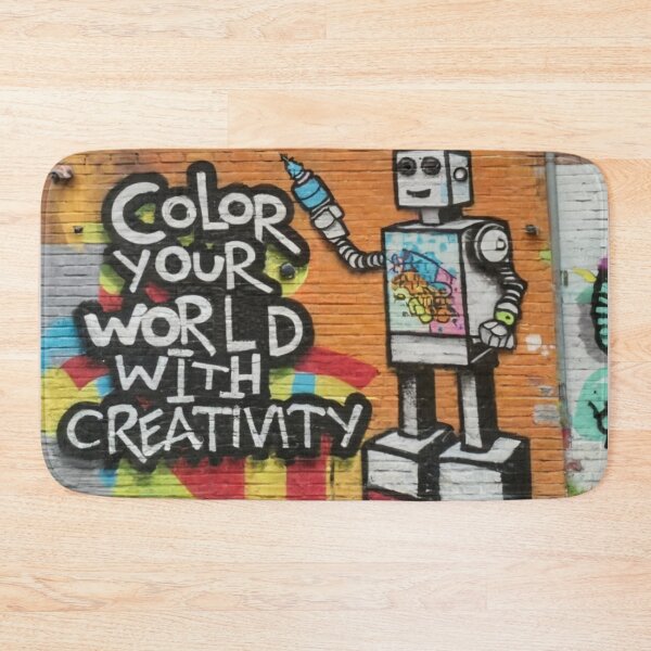 Item preview, Robot Stencil Graffiti designed and sold by Bomax121.