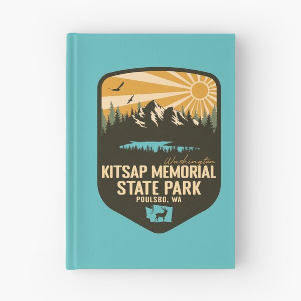 Item preview, Kitsap Memorial State Park Washington - WA Retro Badge Forest and Wilderness  designed and sold by mountainfad.