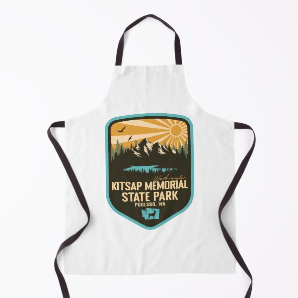 Item preview, Kitsap Memorial State Park Washington - WA Retro Badge Forest and Wilderness designed and sold by mountainfad.