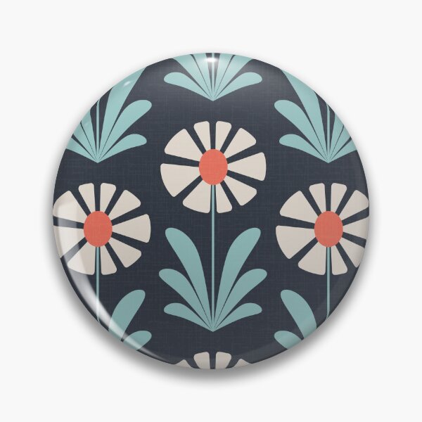Item preview, retro geometric daisies  designed and sold by chiara-de-david.
