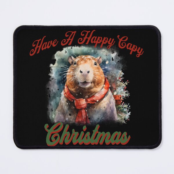 Item preview, Capybara Christmas Have a Happy Capy Christmas designed and sold by LuxindaSwirl.