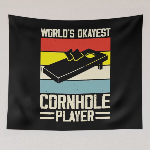 Item preview, World's Okayest Cornhole Player Retro Design - Funny Baggo Bean Bag Toss Game Cornhole Vintage designed and sold by naworas.