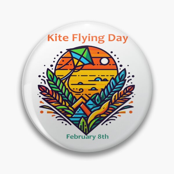 Item preview, Feb 8th - Kite Flying Day designed and sold by CrankyOldDude.