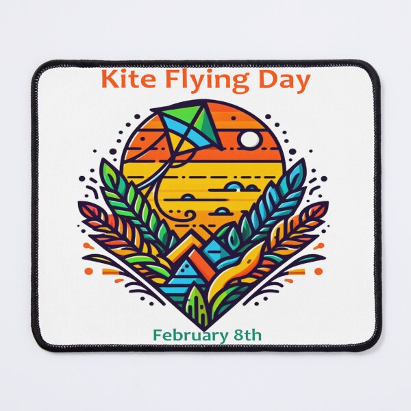 Item preview, Feb 8th - Kite Flying Day designed and sold by CrankyOldDude.