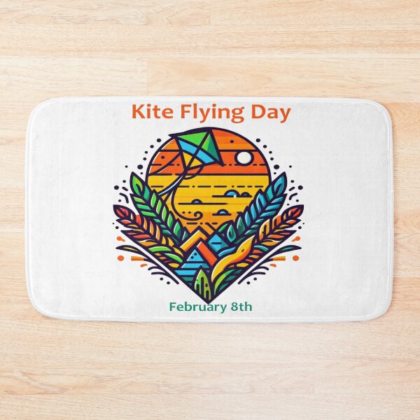 Item preview, Feb 8th - Kite Flying Day designed and sold by CrankyOldDude.