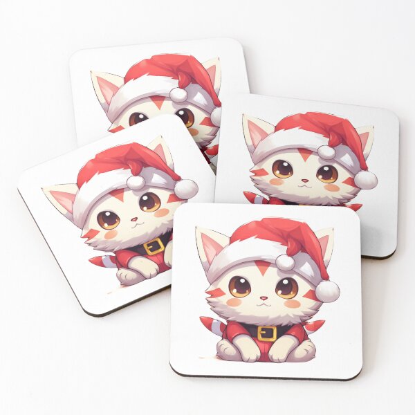 Item preview, Whiskered Claus: Adorable Kitty in Santa's Cap designed and sold by LittleOF Arty.