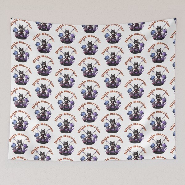 Item preview, Ninja cat sticker, cat warriors ,samurai cat,brave cat, cute ninja cat, mamma's cat, japanese samurai cat, super hero cat, vintage ninja cat, vintage cat, gifts for her designed and sold by Cat-culture-art.