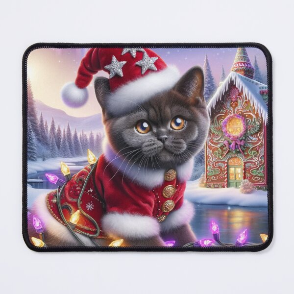 Item preview, Christmas Bombay Cat In A Winter Wonderland designed and sold by ZenEverAI.