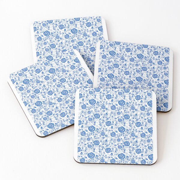 Item preview, Little Blue Flowers S | Blue Roses and leaves pattern designed and sold by CircinusStore.