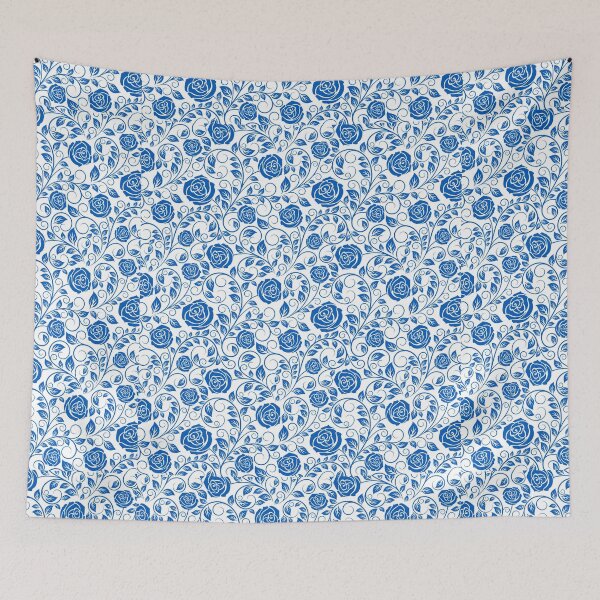 Item preview, Little Blue Flowers S | Blue Roses and leaves pattern designed and sold by CircinusStore.
