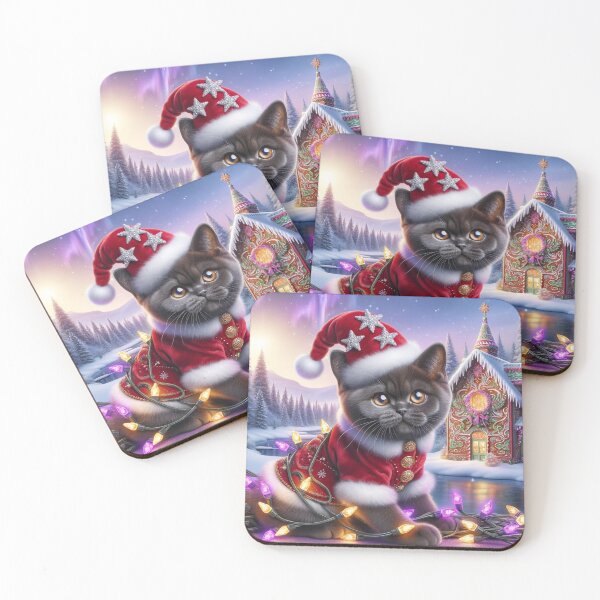 Item preview, Christmas Bombay Cat In A Winter Wonderland designed and sold by ZenEverAI.