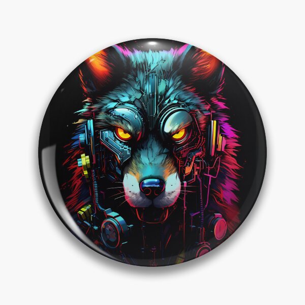 Item preview, Cyberpunk Wolf designed and sold by CyberAnimals.