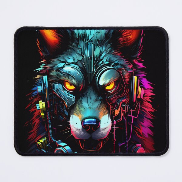 Item preview, Cyberpunk Wolf designed and sold by CyberAnimals.