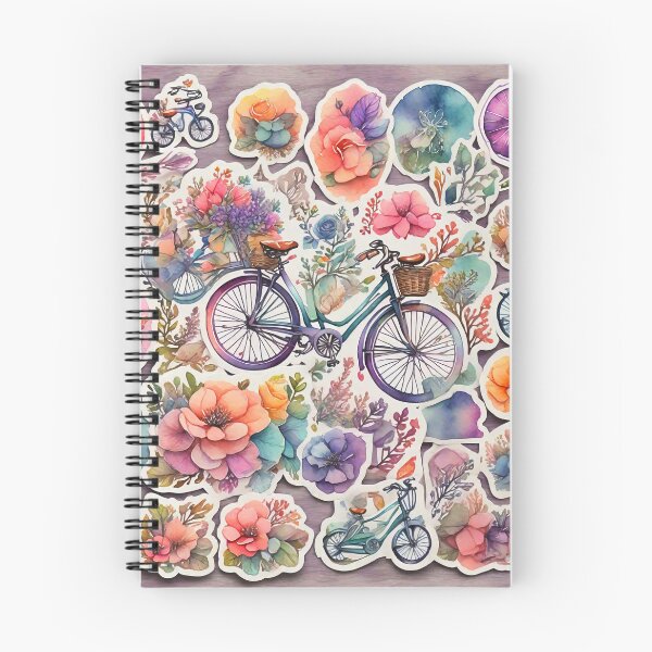 Item preview, Colorful bicycle stickers, watercolor style designed and sold by stevanovicigor.