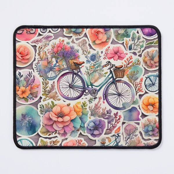 Item preview, Colorful bicycle stickers, watercolor style designed and sold by stevanovicigor.