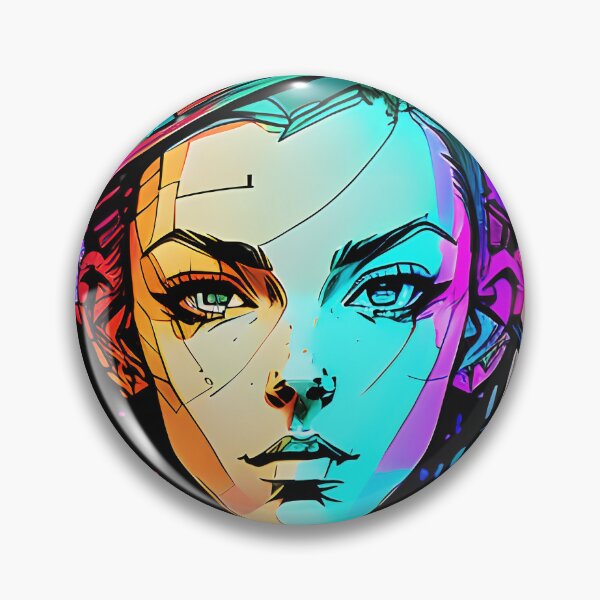 Item preview, Colorful ink style portrait of beautiful woman designed and sold by stevanovicigor.