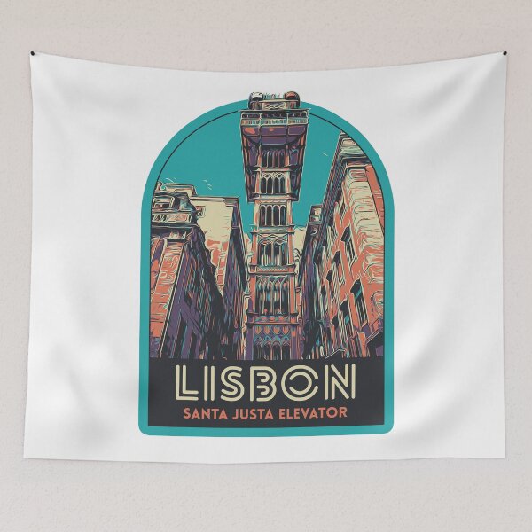 Item preview, Hito de Lisboa: Ilustración del Elevador de Santa Justa designed and sold by Lemomo-artworks.