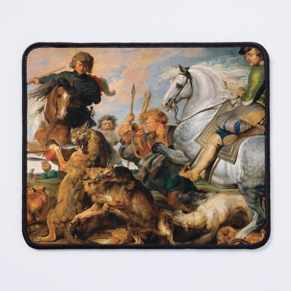 Item preview, Wolf And Fox Hunting By Peter Rubens designed and sold by InnerCitadel.