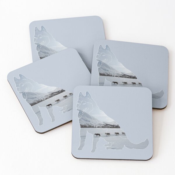 Item preview, Huski dog in snow - dogsledging designed and sold by Aurealis.
