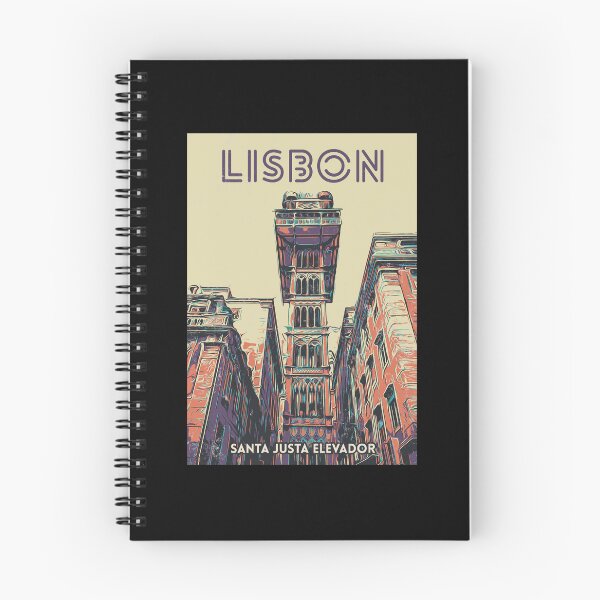 Item preview, Lisbon Landmark: Santa Justa Elevator Illustration designed and sold by Lemomo-artworks.