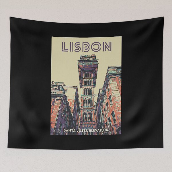 Item preview, Hito de Lisboa: Ilustración del Elevador de Santa Justa designed and sold by Lemomo-artworks.