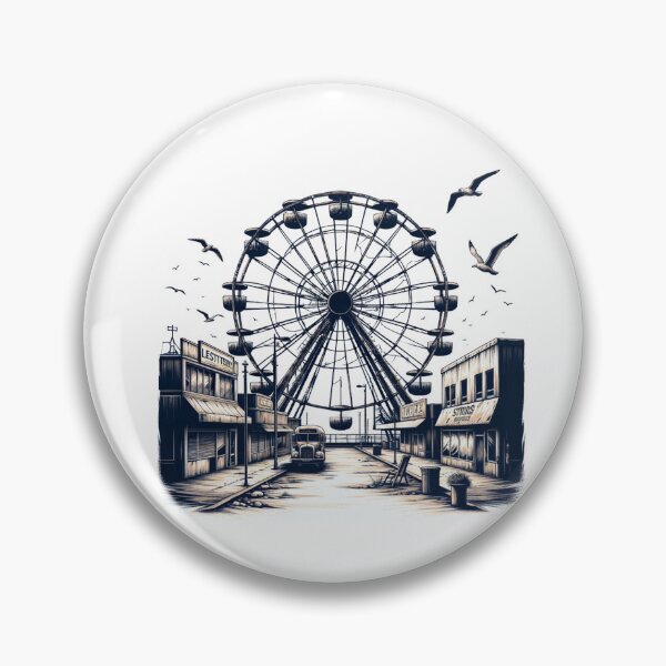 Item preview, Deserted Ferris Wheel - Coastal Town Memories designed and sold by VoilaPrint.