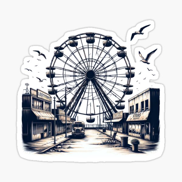 Artikel-Vorschau von Verlassenes Riesenrad – Erinnerungen an Küstenstädte, designt und verkauft von VoilaPrint.