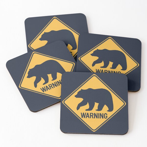 Item preview, Grizzly Bear Warning Road Sign designed and sold by FlexYourMind.