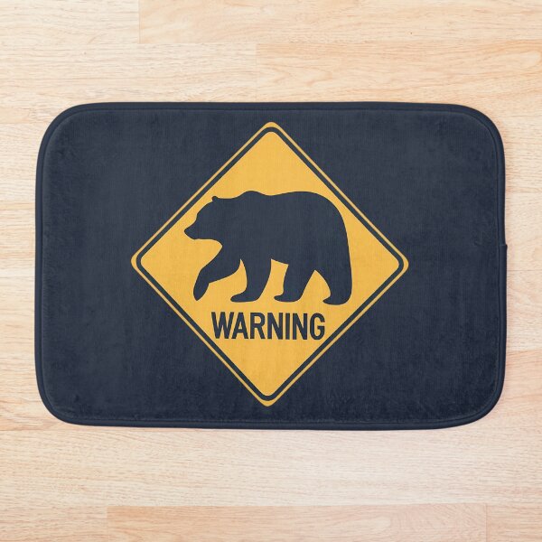 Artikelvorschau, Warnschild für Grizzlybären entworfen und verkauft von FlexYourMind.