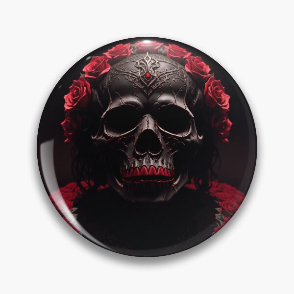 Item preview, Human skull made of red roses designed and sold by Fantasymachine.