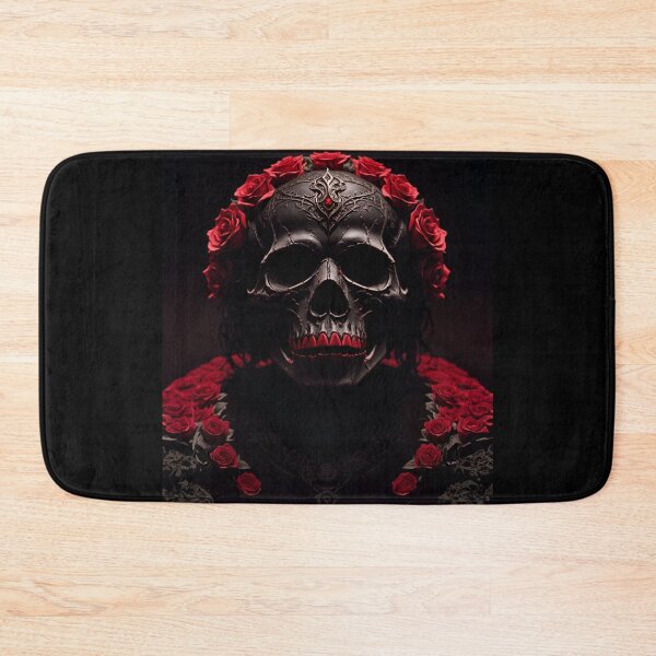 Item preview, Human skull made of red roses designed and sold by Fantasymachine.