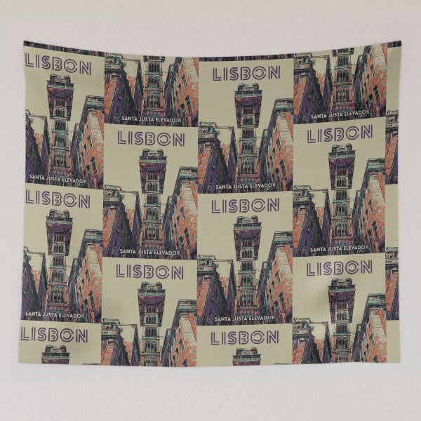 Item preview, Hito de Lisboa: Ilustración del Elevador de Santa Justa designed and sold by Lemomo-artworks.