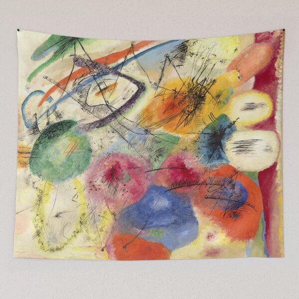 Artikelvorschau, HD. Schwarze Linien (1913) von Wassily Kandinsky entworfen und verkauft von MINDTHECHERRY.