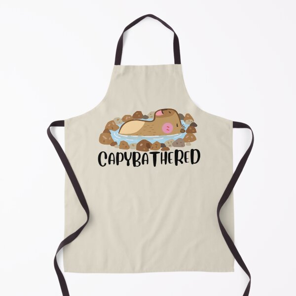 Item preview, Cant Be Bothered Pun Capybara Lover Sunbathing designed and sold by SunfullyYours.