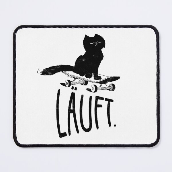 Item preview, Cat Skateboard LÄUFT designed and sold by catsandmore.