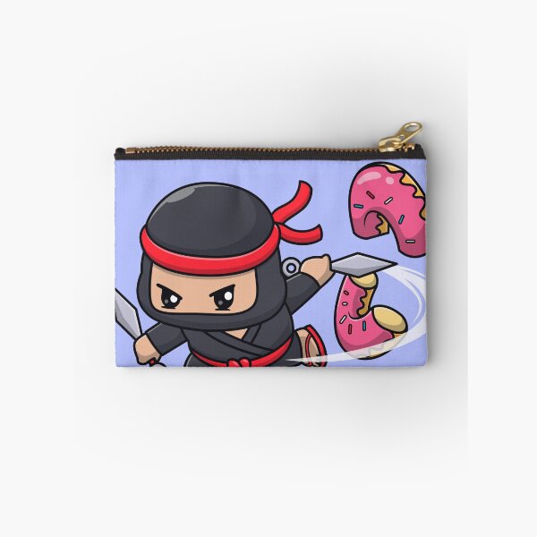 Item preview, Cute Ninja Slashing Donut with Kunai Knife Cartoon Vector Icon Illustration designed and sold by hjian8219.