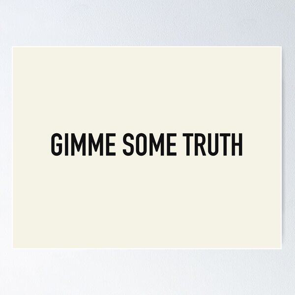 Item preview, Gimme Some Truth designed and sold by thebcarts.